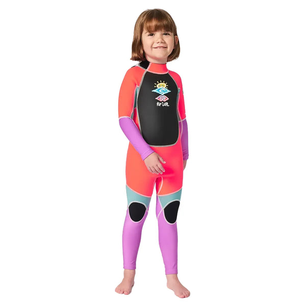 Rip Curl Omega 1/5mm Kids Back Zip Summer Wetsuit - Hot Pink - 2025
