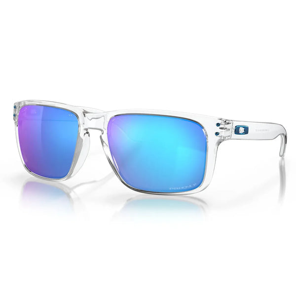 Oakley Holbrook XL Sunglasses Polished Clear Prizm Sapphire Polarize