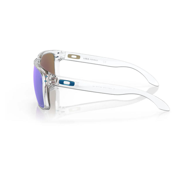 Oakley Holbrook XL Sunglasses - Polished Clear/Prizm Sapphire Polarize