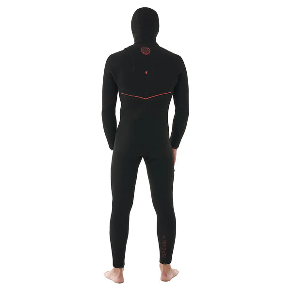 Rip Curl Flashbomb Fusion 5/4mm Zip Free Hooded Wetsuit - Black - 24/2