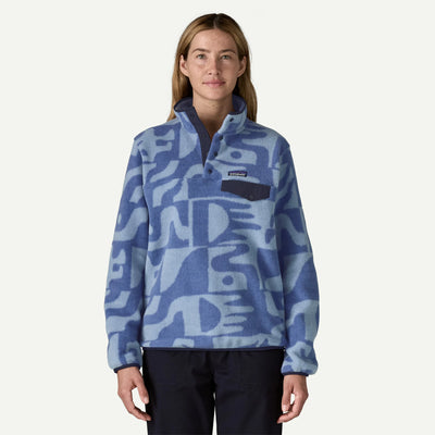 Patagonia Women's Lightweight Synchilla Snap-T Fleece Pullover - MTBE - Buy online today at Down the Line Surf. International shipping available.