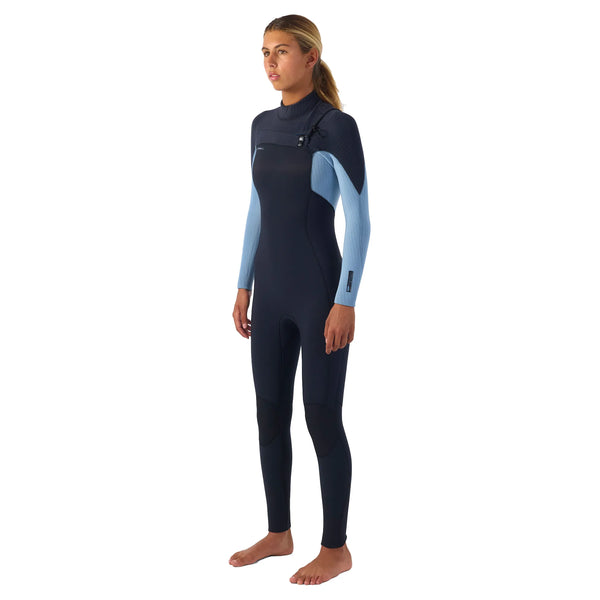 ●313 RELIEF SQUAD O'Neill Women's Hyperfreak 4/3mm Chest Zip Wetsuit - IP4