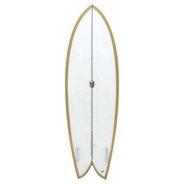 Christenson Acid Phish Surfboard - 5'7 - Khaki