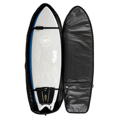 Creatures of Leisure Fish Triple DT2.0 Boardbag - Black/Silver - Buy online today at Down the Line Surf. International shipping available.