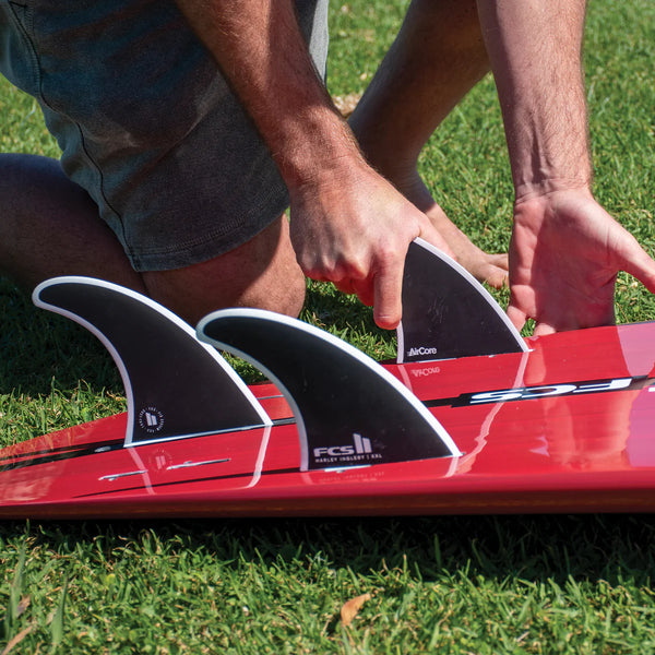FCS II Harley Longboard Tri Fin Set - Black