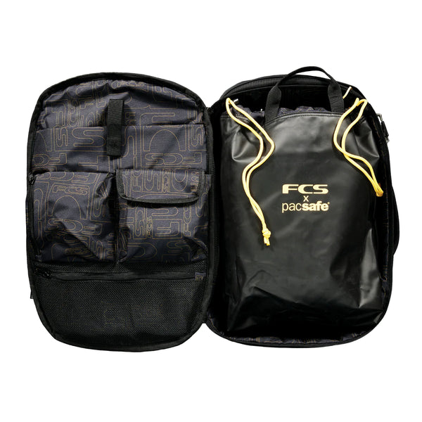 FCS x Pacsafe Day Mission Backpack 28L Black