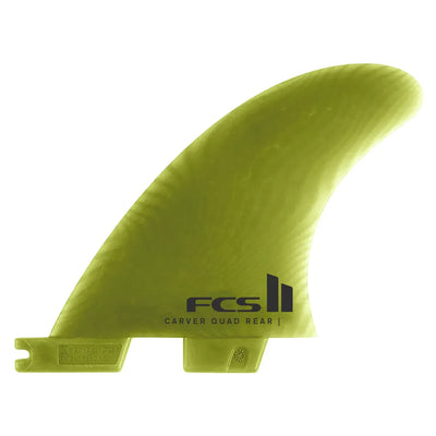 FCS II Carver Neo Glass Quad Rear Fin Set - Eucalyptus - Buy online today at Down the Line Surf. International shipping available.