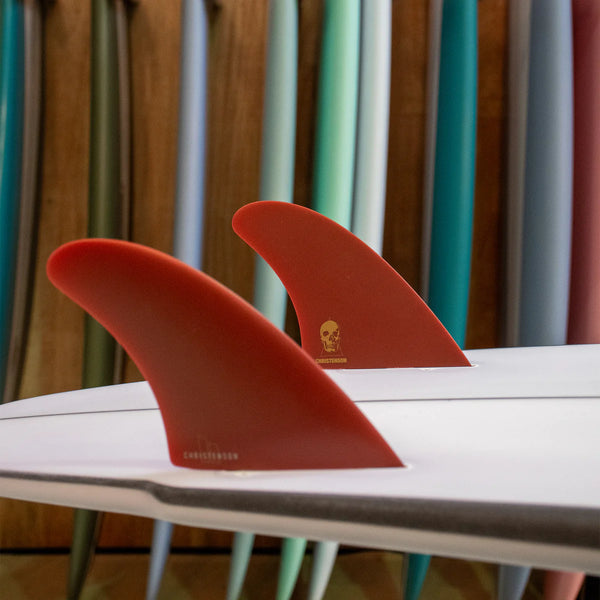 FCS II Christenson Twin Fin Set - Blood Red