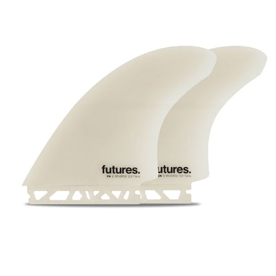 Futures Fins EN Fibreglass Reverse 3/2 Twin Fin Set - Grey - Buy online today at Down the Line Surf. International shipping available.