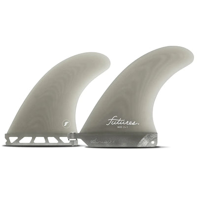 Futures Fins Mid 2+1 Fin Set - Smoke - Buy online today at Down the Line Surf. International shipping available.