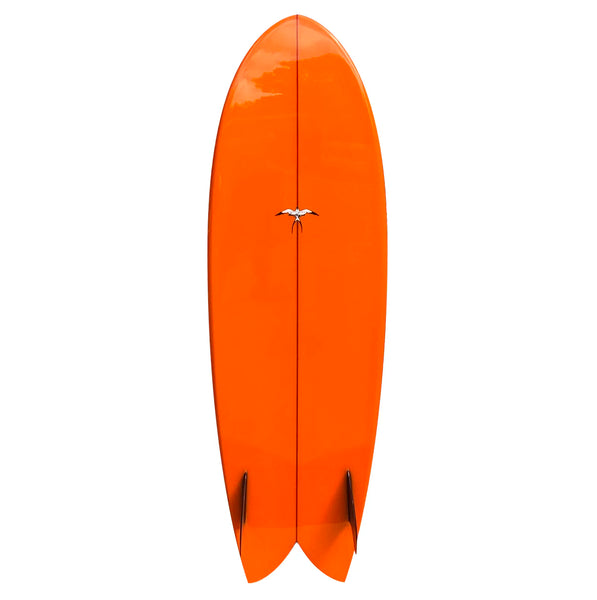【値下げ】ドナルドタカヤマ　サーフボード オレンジ DONALD TAKAYAMA 5'8” HUMU FISH ドナルドタカヤマ サーフボード
