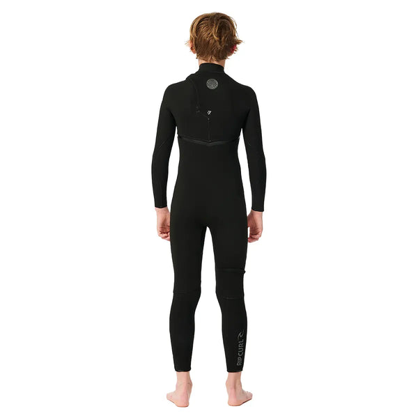 Rip Curl Junior Flashbomb 5/3mm Chest Zip Wetsuit - Black - 23/24