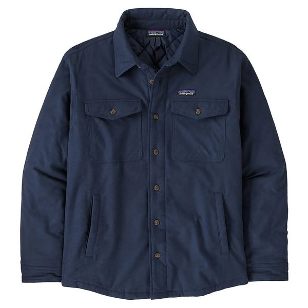 トップス patagonia Insulated Fjord Flannel Jacket Patagonia Men's Lightweight Insulated Fjord Flannel Shirt - New Navy