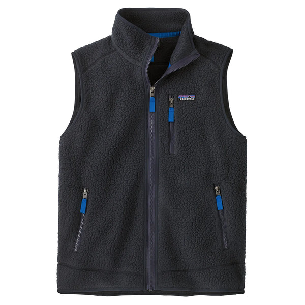 Patagonia Men s Retro Pile Fleece Vest Pitch Blue w Endless Blue