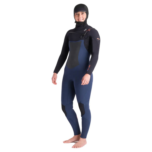 C-Skins Women's NuWave ReWired 6/5 Chest Zip Hooded Wetsuit