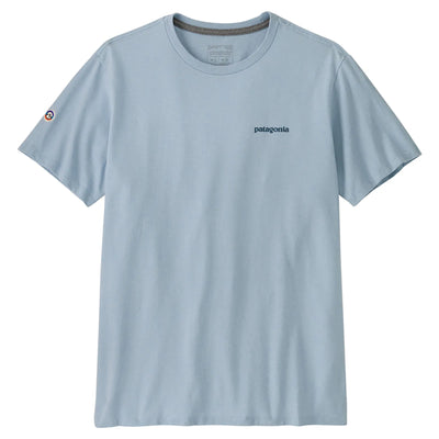 Patagonia Fitz Roy Icon Responsibili-Tee - Fleck Blue - Buy online today at Down the Line Surf. International shipping available.