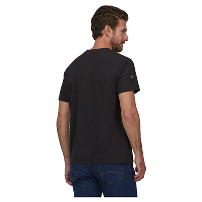 Patagonia Fitz Roy Icon Responsibili-Tee - Ink Black - Buy online today at Down the Line Surf. International shipping available.