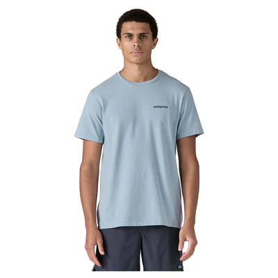 Patagonia Fitz Roy Icon Responsibili-Tee - Fleck Blue - Buy online today at Down the Line Surf. International shipping available.
