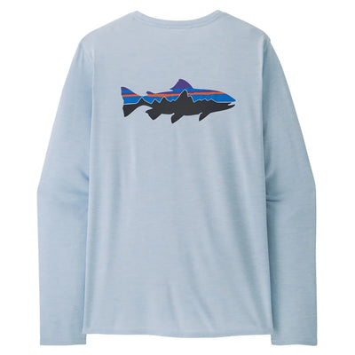 Patagonia Men's Long Sleeved Capilene Cool Daily Graphic Shirt - Waters - FTFL - Buy online today at Down the Line Surf. International shipping available.