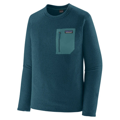 Patagonia Men's R1 Air Crew Pullover - Tidal Teal - Buy online today at Down the Line Surf. International shipping available.