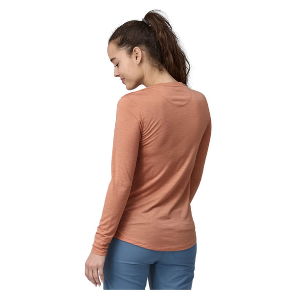 Patagonia Women's Long Sleeved Capilene Cool Merino Shirt - Terra Pink - Image 3