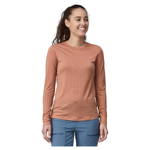 Pink patagonia long sleeve sales