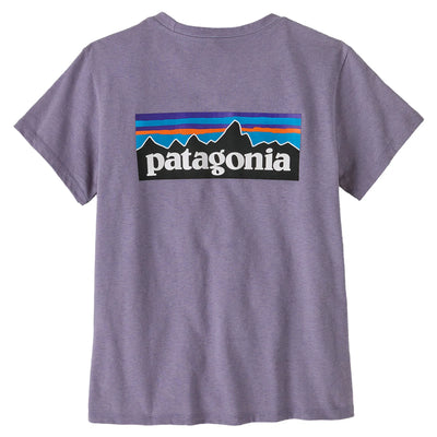 Patagonia Women's P-6 Logo Responsibili-Tee - Concrete Purple - Buy online today at Down the Line Surf. International shipping available.