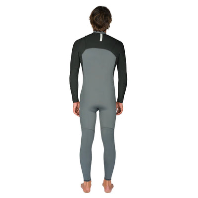 Vissla Natural Seas 4/3 Chest Zip Wetsuit - Coal - Buy online today at Down the Line Surf. International shipping available.