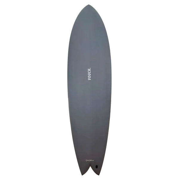 VOUCH Mid Vish 6’6 チャコール色 Vouch Mid Vish Surfboard - 6'6