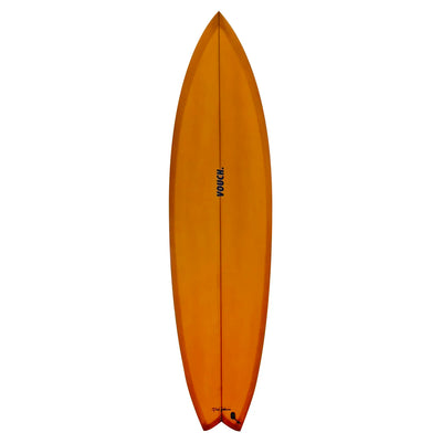 Vouch Sambal Surfboard - 6'8" - Burnt Orange - Buy online today at Down the Line Surf. International shipping available.
