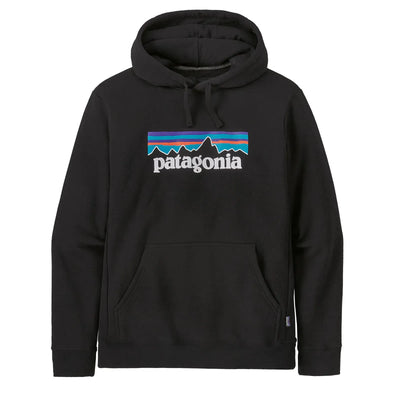Patagonia Men's P-6 Logo Uprisal Hoody - Black - Buy online today at Down the Line Surf. International shipping available.