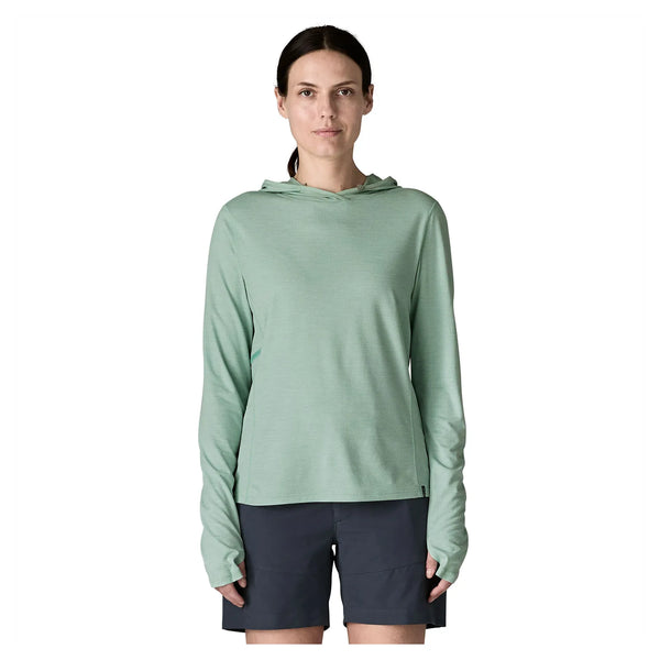 Patagonia Women's Capilene Cool Sun Hoody - Thermal Blue - Thin Ice X-