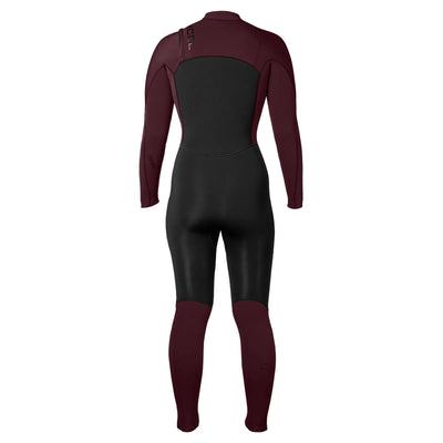 Xcel Women's Comp 4/3mm Chest Zip Wetsuit - Black/Wine - 2025 - Buy online today at Down the Line Surf. International shipping available.