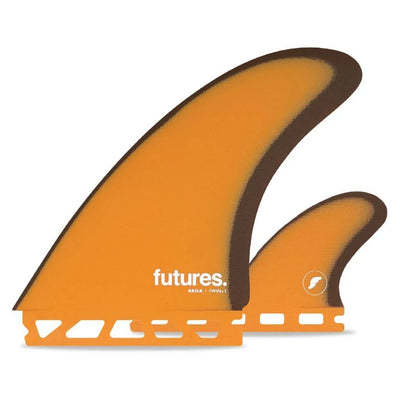 Futures Fins Akila Aipa Twin + 1 Fin Set - Orange/Brown - Buy online today at Down the Line Surf. International shipping available.