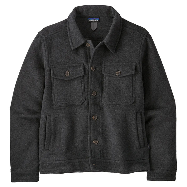 Patagonia Men s Melton Wool Trucker Jacket Ink Black