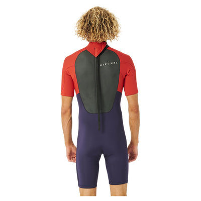 Rip Curl Omega 2mm Back Zip Springsuit - Red - Buy online today at Down the Line Surf. International shipping available.