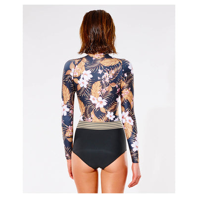 Rip Curl G Bomb Long Sleeve Front Zip Springsuit - Black/Gold - Buy online today at Down the Line Surf. International shipping available.