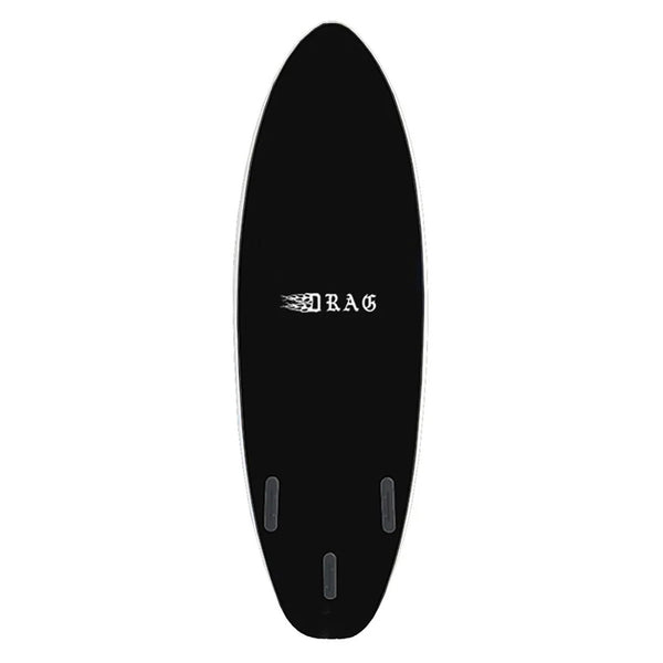 Drag Dart Flat Tail Thruster 6'6 Softboard - Black/Black