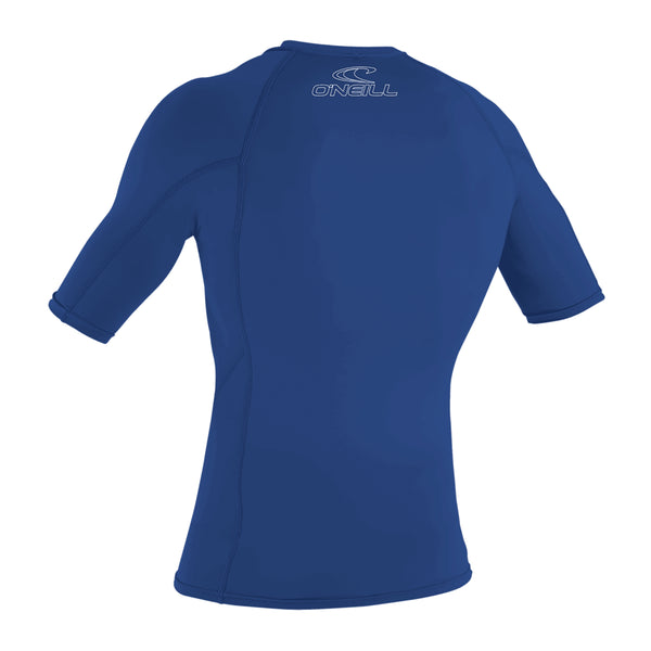 O Neill Men s Basic Skins Short Sleeve Rash Vest Pacific
