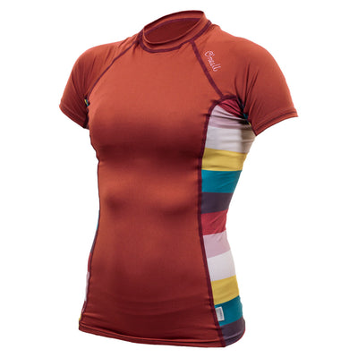 O'Neill Women's Side Print Short Sleeved Rashvest - GH7 - Buy online today at Down the Line Surf. International shipping available.