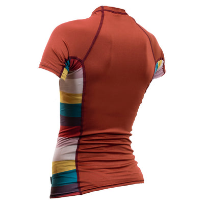 O'Neill Women's Side Print Short Sleeved Rashvest - GH7 - Buy online today at Down the Line Surf. International shipping available.