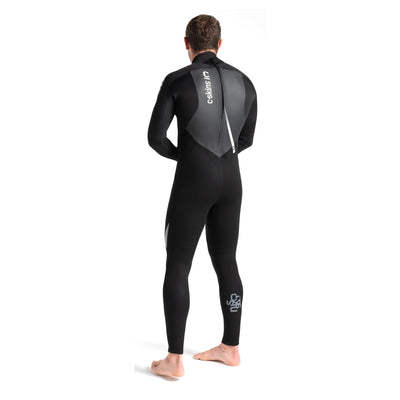 C-Skins Legend 3/2mm Back Zip Wetsuit - Black/Slate/White - Buy online today at Down the Line Surf. International shipping available.
