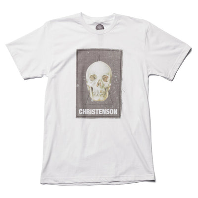 Christenson Cigar Box Skull Tee - White - Buy online today at Down the Line Surf. International shipping available.