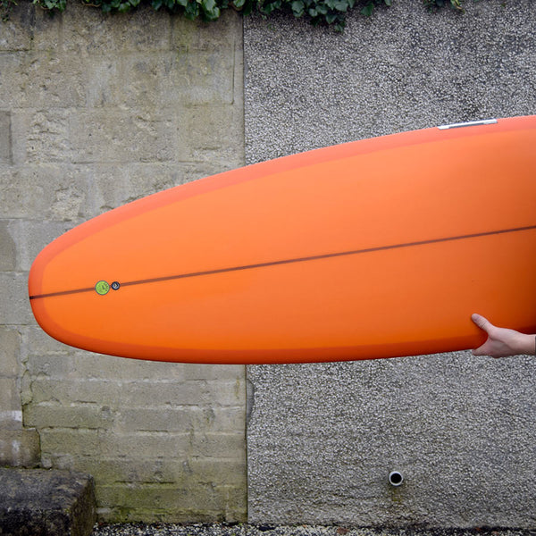 Christenson Flat Tracker Surfboard - 7'2 - orange sanded