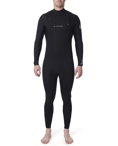 Rip Curl Dawn Patrol Warmth 4/3mm Chest Zip Wetsuit - Black