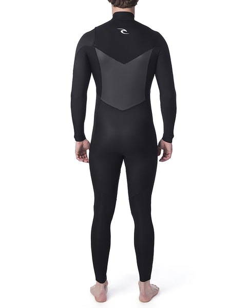 Rip Curl Dawn Patrol Warmth 4/3mm Chest Zip Wetsuit - Black
