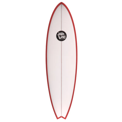 DTL Surf Co. Tuna Fish Surfboard - Red Rails - Buy online today at Down the Line Surf. International shipping available.
