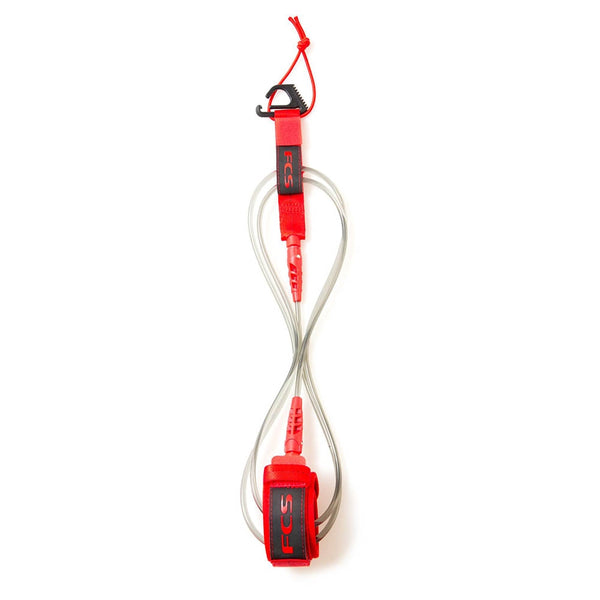 FCS 6ft Comp Leash Red Down the Line Surf