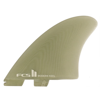 FCS II Modern Keel PG Twin Fin Set - Clear - Buy online today at Down the Line Surf. International shipping available.