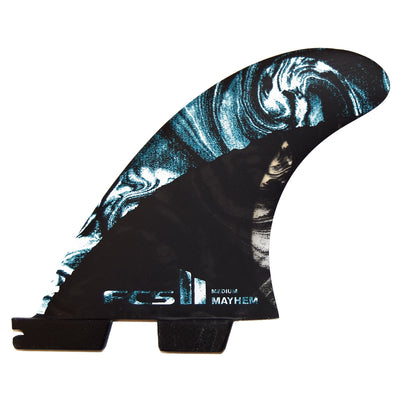 FCS II MB PC Carbon Tri Quad Fin Set - Medium - Blue Multi - Buy online today at Down the Line Surf. International shipping available.